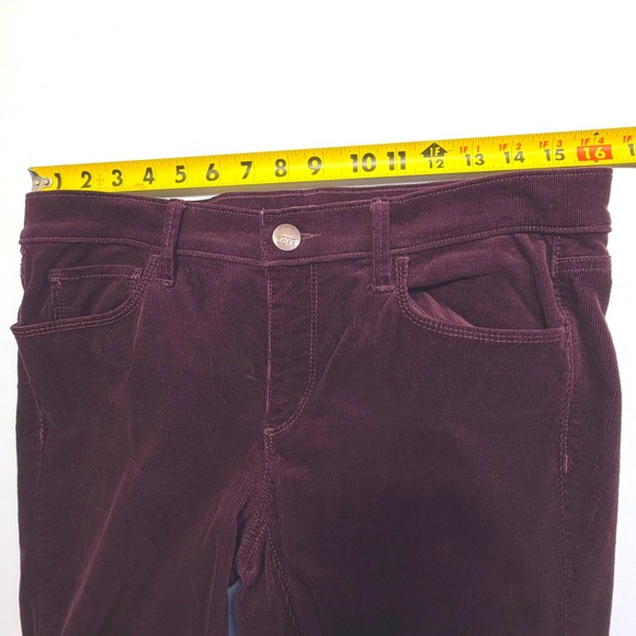 LOFT Modern Skinny Corduroy Pants – Size 8 / 29 – Plum Wine Stretch Cord - Picture 6 of 8